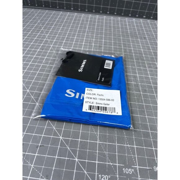 Simms Fishing Sun Neck Gaiter - One Size Fits Most - NEW W/ TAGS Pacific Blue 33 - Picture 5 of 7